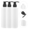 LABRIMP 3pcs Refillable Pump Dispenser Bottles for Liquid Soap Shampoo