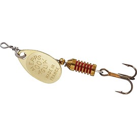 Mepps Aglia Ultra Lite Plain Treble Fishing Lure, 1/18-Ounce, Gold