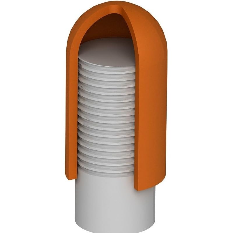 dexierp Protection Force ラウンド キャップ 1" 26mm OD X 38.1mm