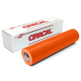 Oracal 651 Glossy Vinyl Roll 24 Inches by 150 Feet - Orange