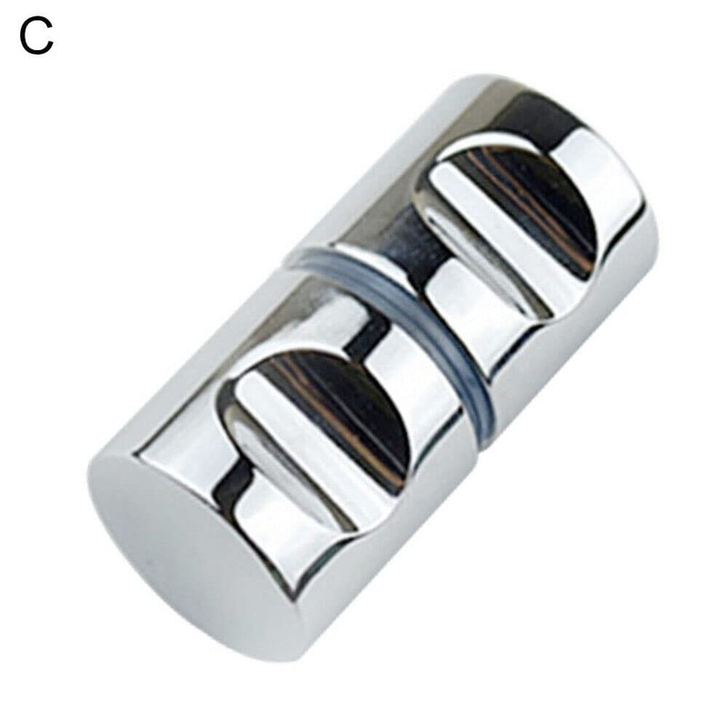 Back-to-Back Glass Door Knob Puller Push Handle Bathroom Shower Stainless