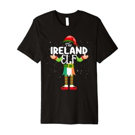 Ireland Elf Matching Proud Patriotic Group Christmas Party Premium T-Shirt