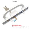 ALLYWASAI Patio Sliding Door Handle Set with Mortise Lock, Key