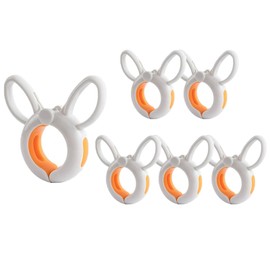 APCTIOOY Beach Towel Clips for Beach Chairs, Towel Clips Clamps, Clothes Pins for Chairs Cruise Hanging, Laundry, Backdrop (White Orange-3)