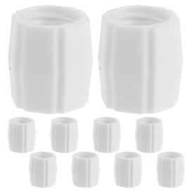 10 adaptadores convertidores para Recarga de Pasta de Dientes - Herramienta de Transferencia para Rellenar Tubos de tamaño Viaje, envasar lociones, Accesorio de baño y fácil Transferencia
