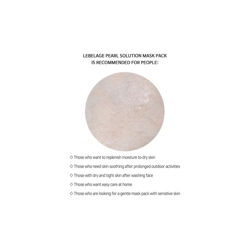 Mascarilla Coreana De Perlas Para Piel spera Opaca (30pz) Mixta