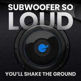 Planet Audio PL8S Anarchy Series 8 Inch Car Subwoofer - 600 Watts Max, Single 4 Ohm Voice Coil, Sold Individually, Hook Up to Amp