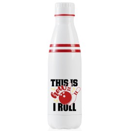 Onebttl Bowling Gifts for Men, Women, Bowling Water Bottle, 17oz Stainless Steel Insulated Water Bottle, This is How I Roll