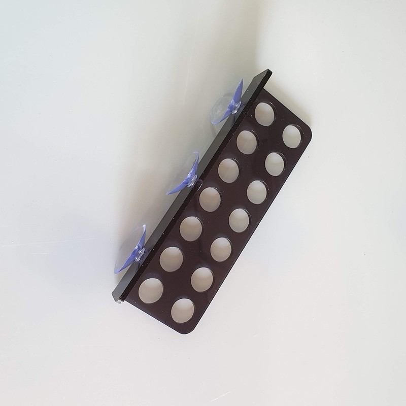 Reef-Geeks Coral frag rack, 14 hole laser cut acrylic, Zoa,