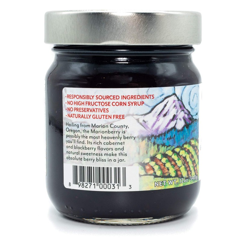 Oregon Growers Marionberry Fruit Spread - Marionberry Jam Made In