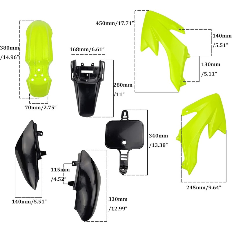 LINGQI RACING CRF50 XR50 Plastic Fairing Body Kits, New Match