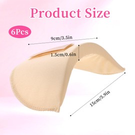 WLLHYF 3 Pairs Set-in Shoulder Pads 1.5cm Thickening Sewing Sponge Shoulder Pad Breathable Foam Shoulder Enhancer for Women Men Clothing Round Sloping High Low Shoulders Blazer Suit T-Shirt