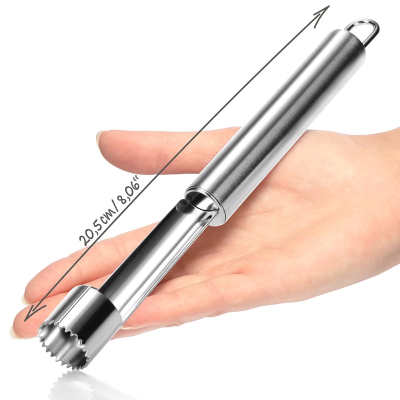 COM-FOUR® 2 x Apple Cutters Made of Stainless Steel, Practical
