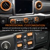 SENSHINE AC Knob Cover Vent Outlet Trim Ring for Jeep