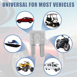 X AUTOHAUX 6pcs 25A 25Amp Car Mini Blade Fuses for Boat Truck Motorcycle White