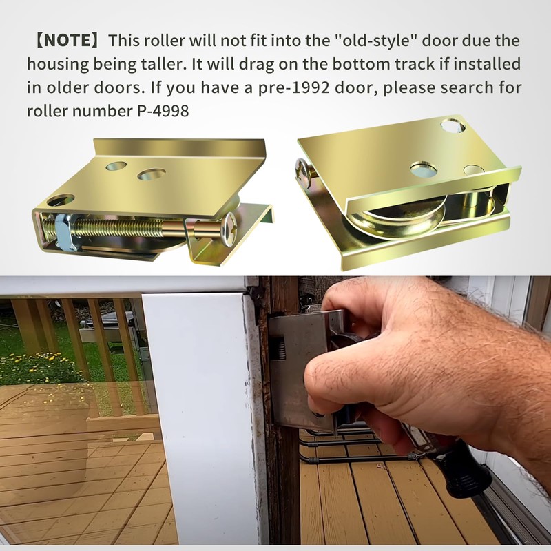 XQK P-4998-FLR Upgraded 1-1/2 in Ball Bearing Steel Sliding Door