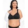 WingsLove Front Closure Wire-Free Non Padded Full Coverage Bra Minimizer