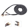 Car Audio Signal Cable Adapter 4.5m/180in Black PVC Plastic Layer