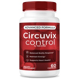Circuvix Control – Advanced Circulation & Flow Support Formula with Clean, Potent Blend to Maintain Balanced Levels & Everyday Vitality | CircuvixControl Easy-to-Swallow Pills (60 Capsules)