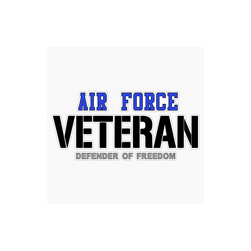 HOF Trading Air Force Veteran Vinyl Sticker Waterproof Decal Laptop