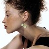 CWVHQ Bike Drop Earrings Unique Handmade Lightweight green Bicycle Dangle