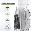 TAO ONE Stainless Steel Clothing Rack with Shelves, Heavy Duty
