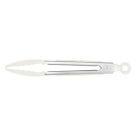 Tovolo Stainless Steel Handled Turner Wide Silicone, Mini Tongs, Charcoal