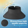 Sun Visors for Women, Wide Brim Foldable & Packable Ponytail