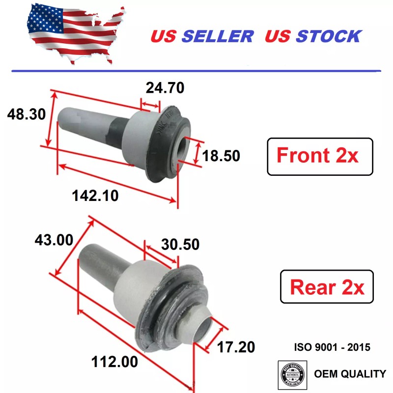 2MPLASTIC Front Bushing Subframe Crossmember For Nissan Rogue 2008-2019 JUKE