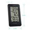La Crosse Technology 308-43647-INT Digital Black Wireless Thermometer with Indoor