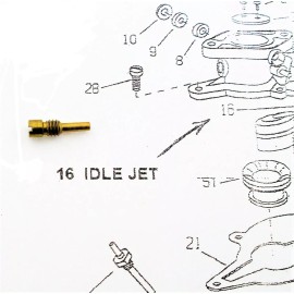 ZENITH Carburetor Idle Jet Wisconsin AEN AENL 12199 12234 13098 L63A L63K W18