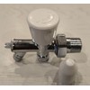 TC Classic Manual Lockshield Wheelhead Radiator Valve Angled 8mm with