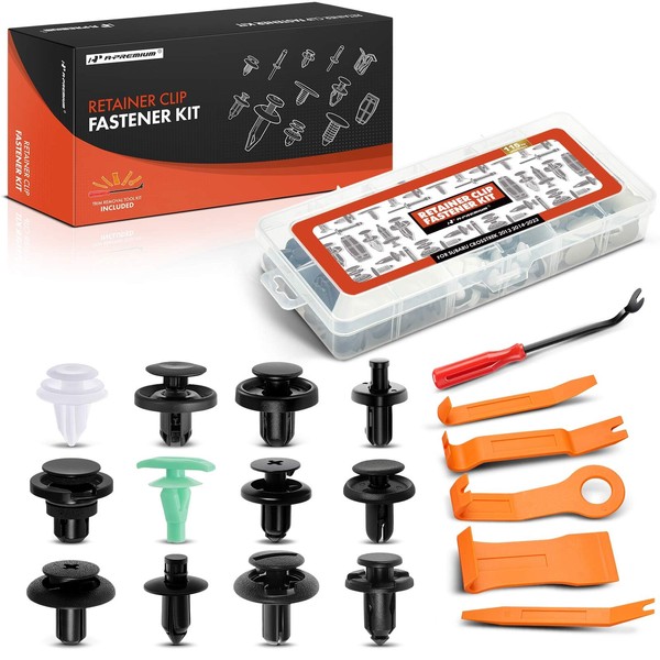 A-Premium 115PCS Bumper Fender Trim Clip Retainer Fastener Kits Compatible