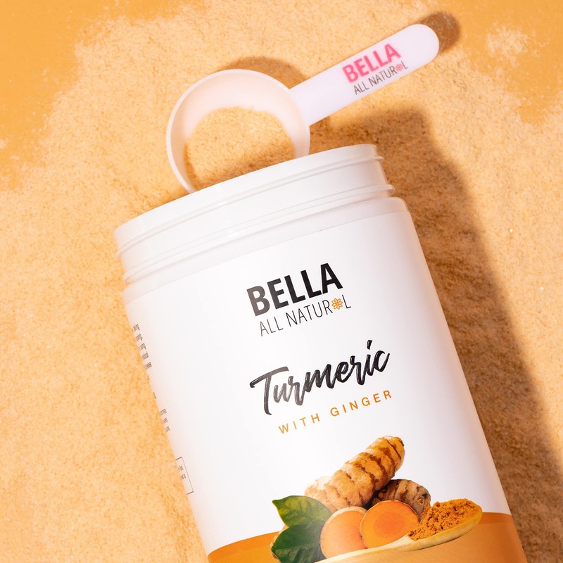 Bella All Natural Turmeric and Ginger Powder - Antioxidant and