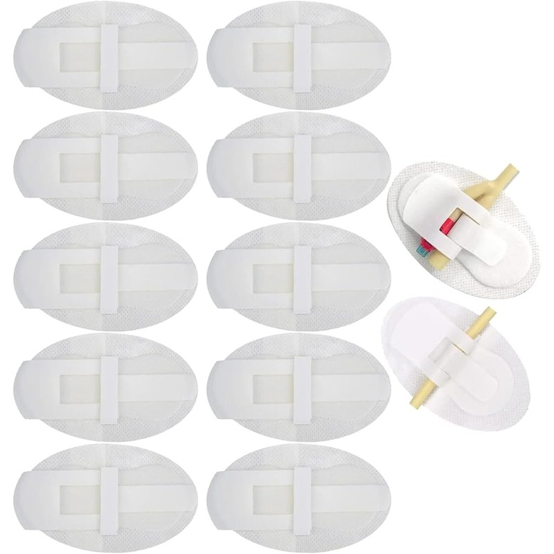 Comphic 10 pezzi autoadesivi per tubo catetere, stabilizzatore, supporto per