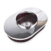 TEKKOAUTO 12" x 2'' Oval Super Flow Thru Air Cleaner