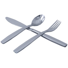 Ginkgo International Panda Baby - Juego infantil de acero inoxidable de 3 piezas, Charlie