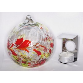 Milford Collection Hanging Glass Birthstone Nightlight Globe - Peridot - August