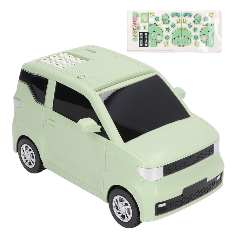 Electronic Car Money Bank Simulation Model Car Automatic Rolling Fingerprint