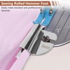 Umshlem 3Pcs Sewing Rolled Hemmer Foot Set Sewing Machine Presser
