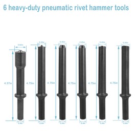 7 Pcs Pneumatic Air Rivet Hammer Tools Kit