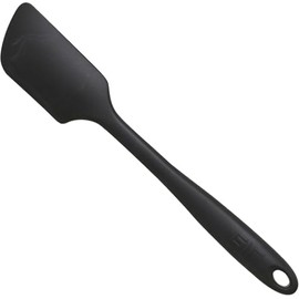 CARRICE Silicone Spatula | Heat Resistant up to 550°F | Seamless, Nonstick Kitchen Spatulas for Cooking, Baking, and Mixing | 11 IN, Black