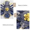 Metal Flower Ornament Wall Art Iron Flower Pendant for Home