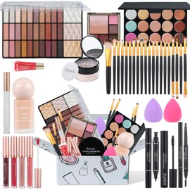 Makeup Kit for Women Full Kit, Professional Makeup Kit for Teens or Adult, All in One Makeup Sets Include Eyeshadow Palette Lipstick Concealer Foundation Mascara Loose Powder Etc