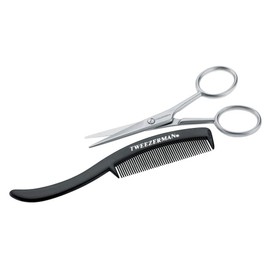 Tweezerman G.E.A.R For Men Moustache Scissors and Comb