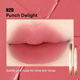 Judydoll Cushion Lip Powder Cream, Matte Lip Glaze Lip Mud, Waterproof Long-lasting Moisturizing , Not Easy To Fade, Non-stick Cup Lip Gloss Cosmetics Makeup Lip Care Lipstick Smooth - Perfect Birthday Gift Black Friday* - Color: #N20 Punch Delight