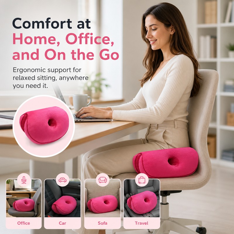 Hip Lift Seat Cushion for Posture Support – Foldable Comfort
