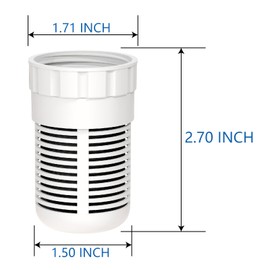 WTFRZERO Regular Replacement Filters fits Seychelle - for Gen 2 Dual Water Pitcher, Reduces PFOA/PFOS, Chlorine, compatible with Alexapure Pitcher Water Filtration System, Lasts 200 Gallons, Pack of 2
