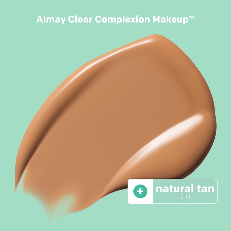Almay Clear Complexion Acne Foundation Makeup with Salicylic Acid, Medium
