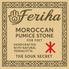 Feriha Natural Moroccan Pumice Stone – Handcrafted Terracotta Foot Scrubber